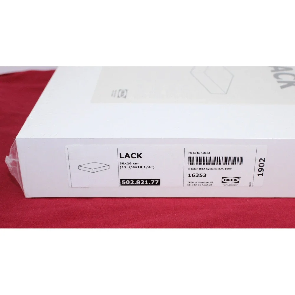 IKEA LACK Wall Shelf White Floating 30x26 cm 502.821.77 New Sealed
